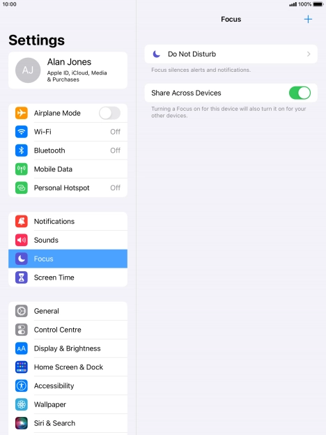 Press Do Not Disturb.