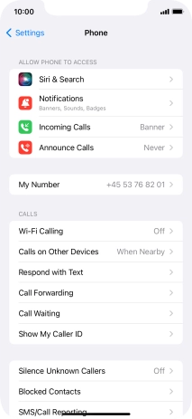 Press Wi-Fi Calling.