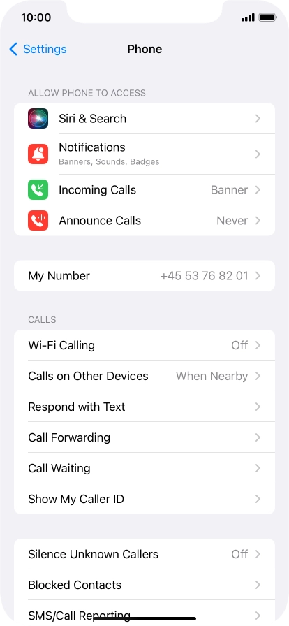Press Wi-Fi Calling.