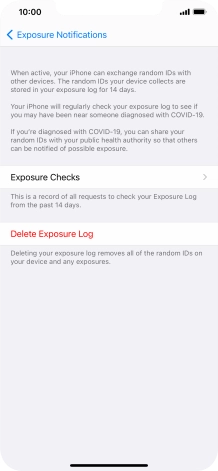 Press Delete Exposure Log.