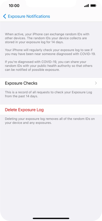 Press Delete Exposure Log.