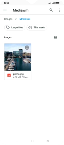 Press the required file.