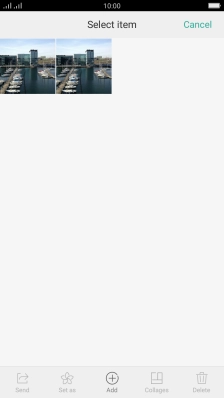 Press the required pictures or video clips.