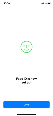 Press Done. If you haven't previously selected a phone lock code, key in a code of your own choice twice.