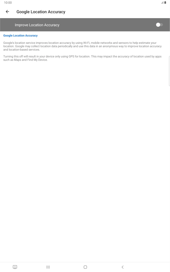 If you press the indicator next to 