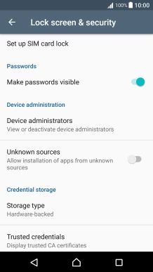 Press Set up SIM card lock.