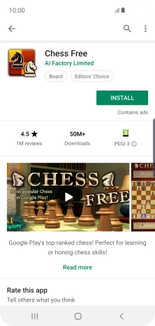 Press INSTALL and follow the instructions on the screen to install the app.