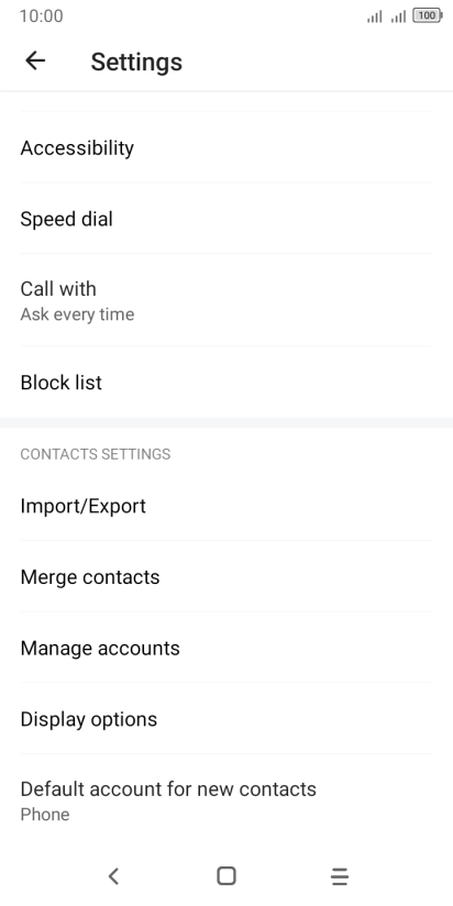 Press Import/Export.