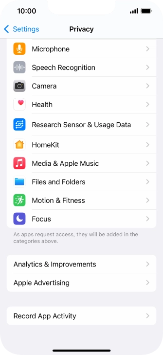 Press Record App Activity.