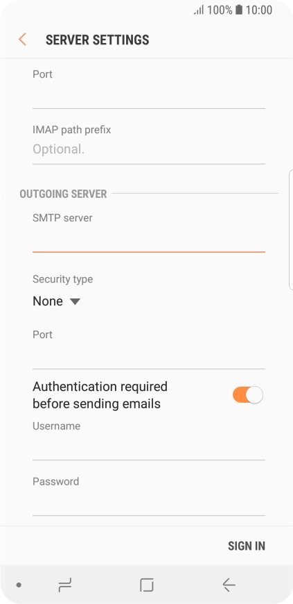 Press the drop down list below 