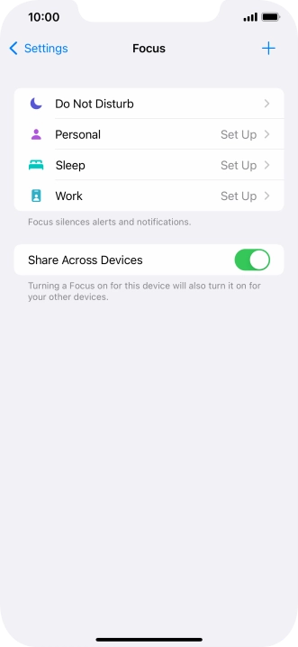 Press Do Not Disturb.