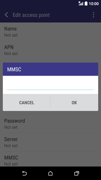 Key in http://pxt.vodafone.net.au/pxtsend and press OK.