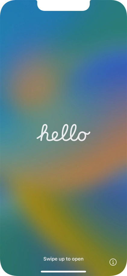 Slide your finger upwards starting from the bottom of the screen.