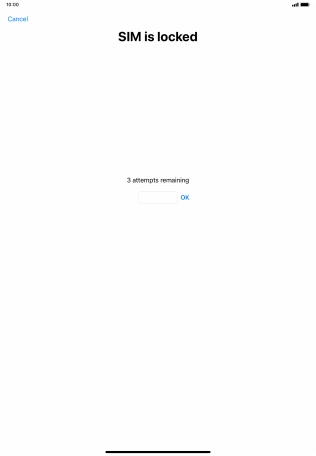 If your SIM is locked, key in your PIN and press OK.