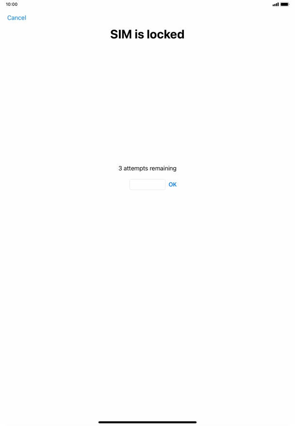 If your SIM is locked, key in your PIN and press OK.