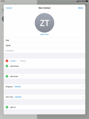 Press Phone and key in the required phone number.