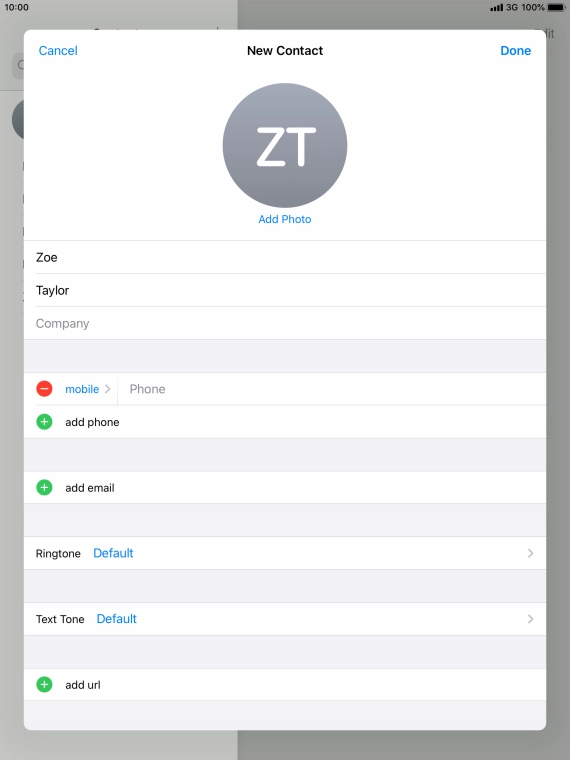 Press Phone and key in the required phone number.