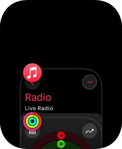 Slide your finger left on the required application.