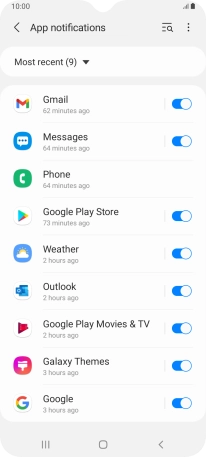 Press the drop down list.
