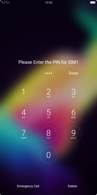 If you're asked to key in your PIN, do so and press Done.