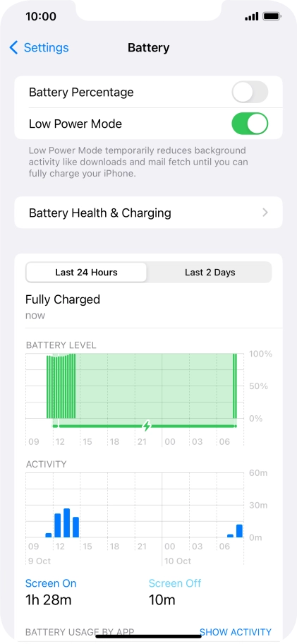 Slide your finger upwards starting from the bottom of the screen to return to the home screen.
