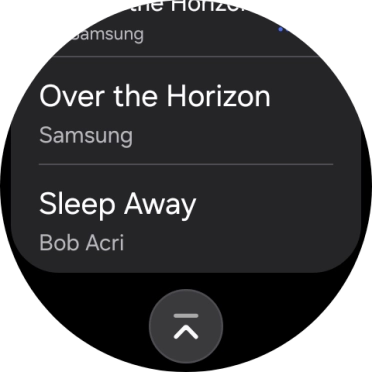 Press the required audio file.