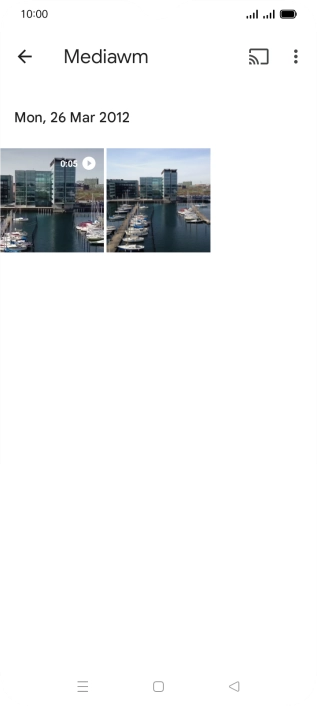 Press and hold any picture or video clip.