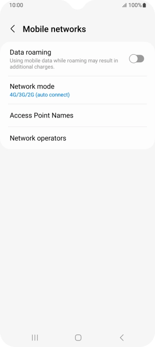 Press Access Point Names.