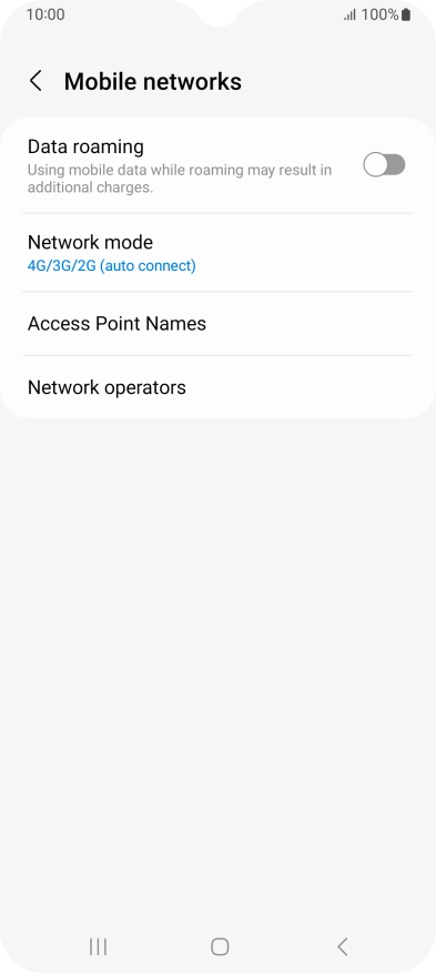 Press Access Point Names.