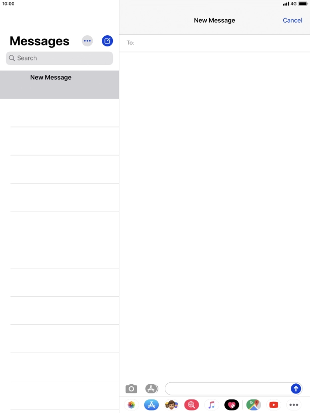Press To: and key in the first letters of the recipient's name.