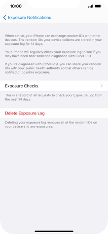 Press Delete Exposure Log.