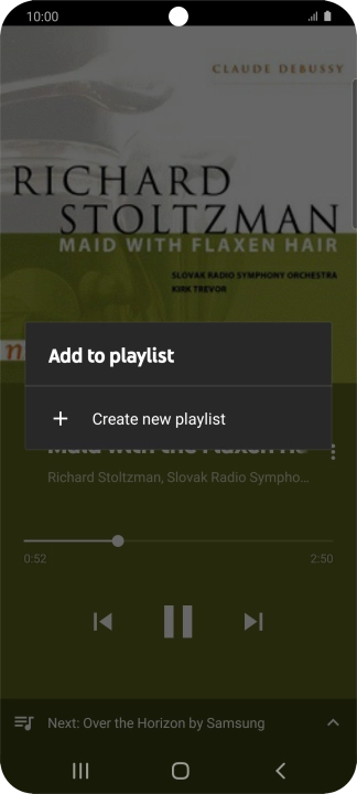Press Create new playlist.