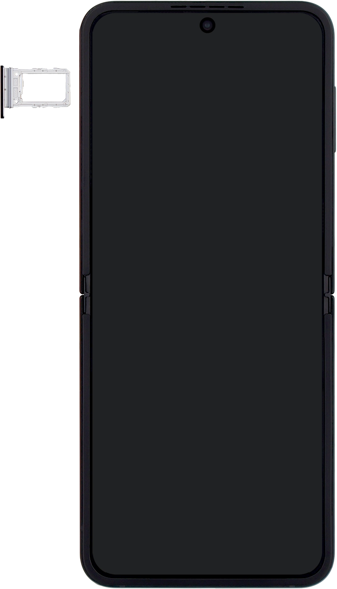 Turn your SIM so the angled corner of the SIM matches the angled corner of the SIM holder and place your SIM in the SIM holder.