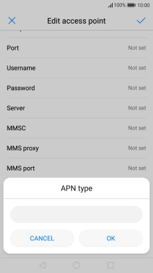 Key in mms and press OK.