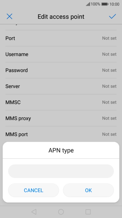 Key in mms and press OK.
