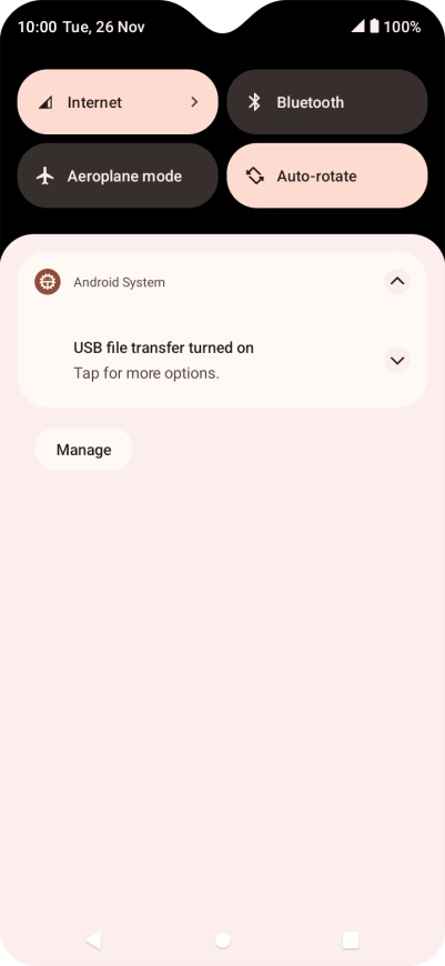 Press Tap for more options..
