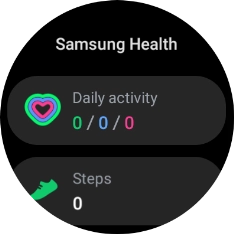 Under Daily activity, you can see how far you are from completing your daily activity goals.