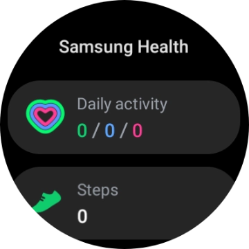 Under Daily activity, you can see how far you are from completing your daily activity goals.