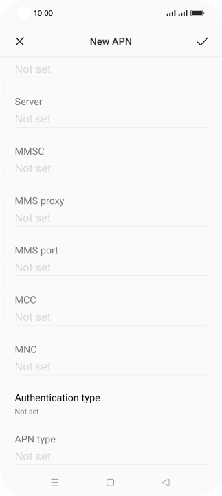 Press the field below 