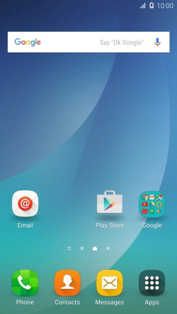 When the battery charging icon is displayed, the battery is charging.