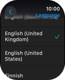Press the required language.