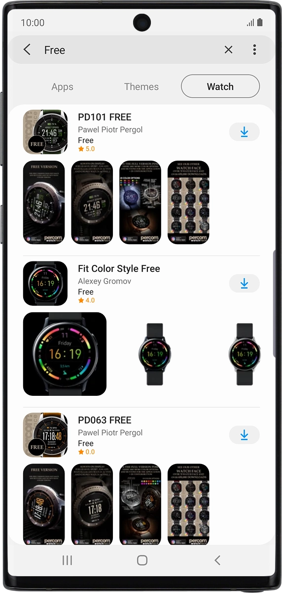 On your phone: Press the required app.