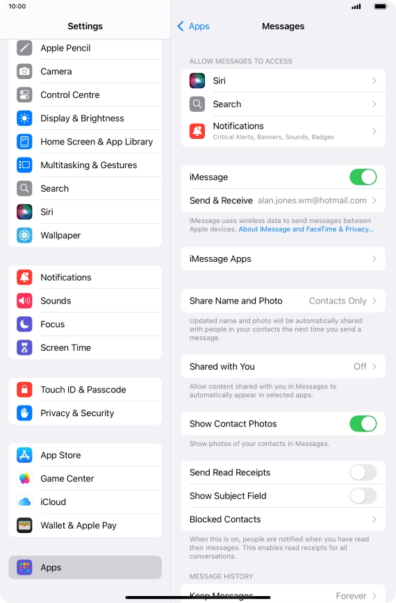 Slide your finger upwards starting from the bottom of the screen to return to the home screen.