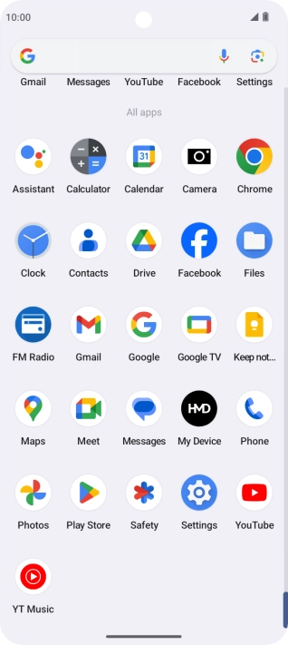 Press Photos and go to the required folder.