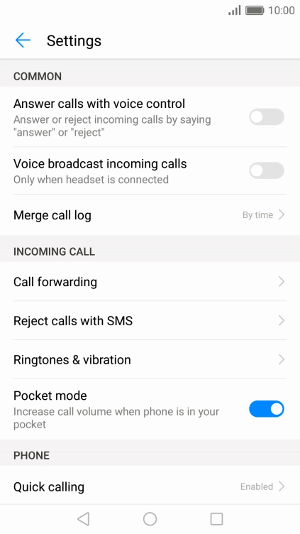 Press Call forwarding.