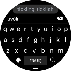 Key in the required destination and press the search icon.