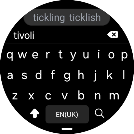 Key in the required destination and press the search icon.
