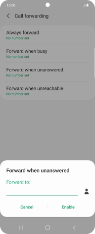 Key in +61414121121 and press Enable.
