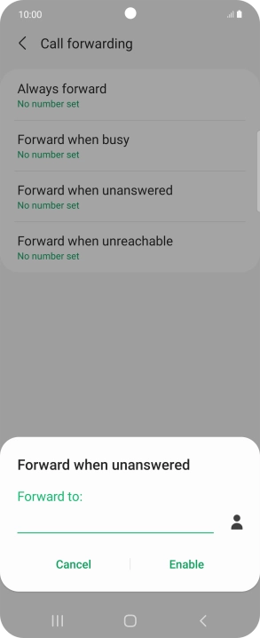 Key in +61414121121 and press Enable.