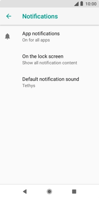Press App notifications.